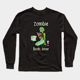 Zombie Book Lover Long Sleeve T-Shirt